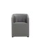 Manhattan Comfort Anna Round Faux Leather Dining Chair in Pewter - Set of 2 2-DC059AR-PE - alternate 2